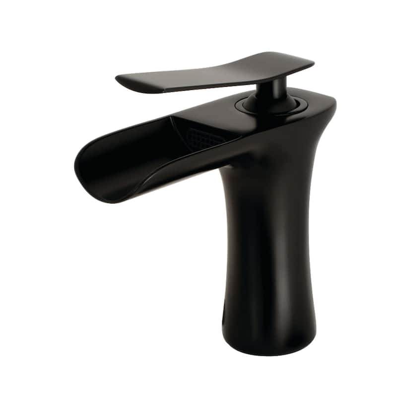 Kingston Brass Executive 1.2 GPM Single Hole Bathroom Faucet with - Matte Black