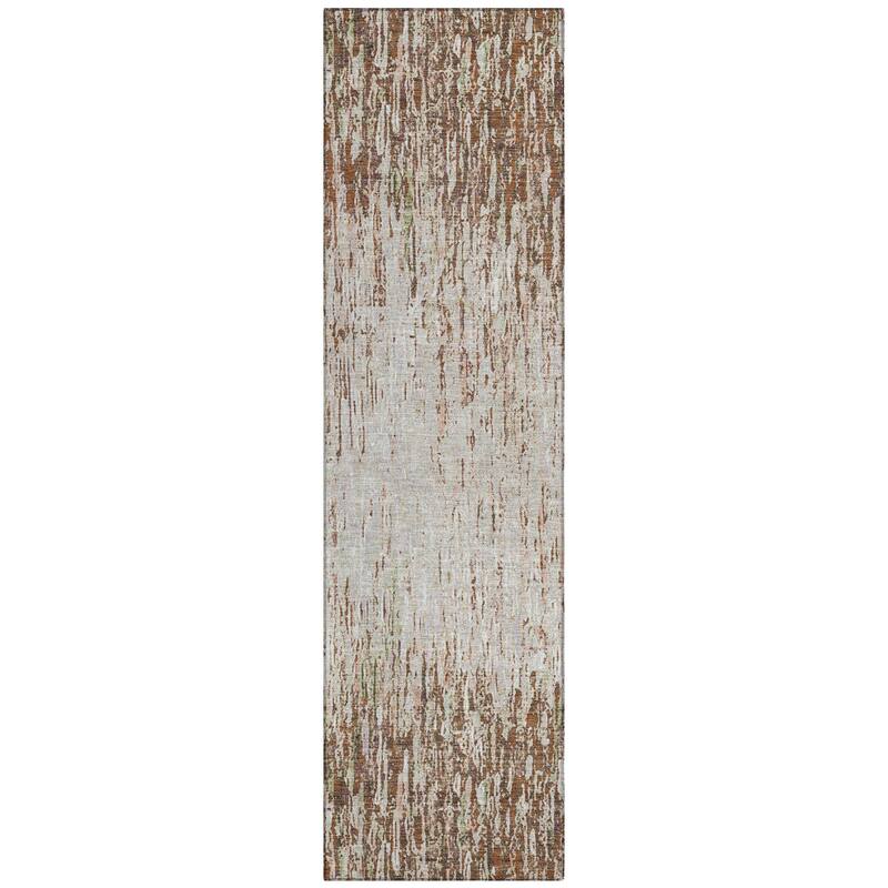 Machine Washable Indoor/ Outdoor Abstract Moxy Chantille Rug