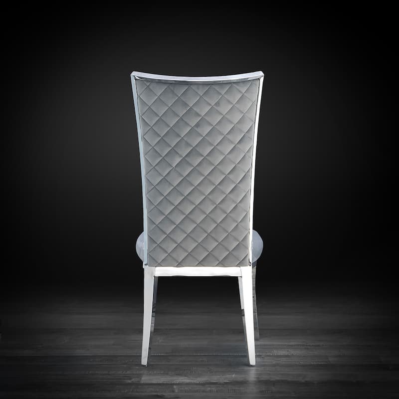 Massimo Silver Stainless Steel Dining Chair