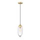 preview thumbnail 1 of 6, Arden 1 Light Pendant - Rubbed Brass
