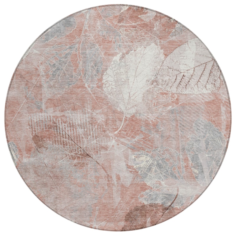 HomeRoots Floral Transitional Rectangle Outdoor Rug