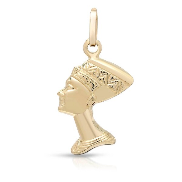 Mcs Jewelry Inc 14 KARAT YELLOW GOLD NEFERTITI PENDANT CHARM (28mm)