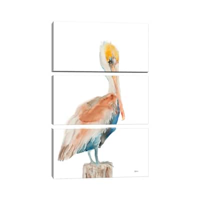 iCanvas "Pelican I" by Patti Mann 3-Piece Canvas Wall Art Set