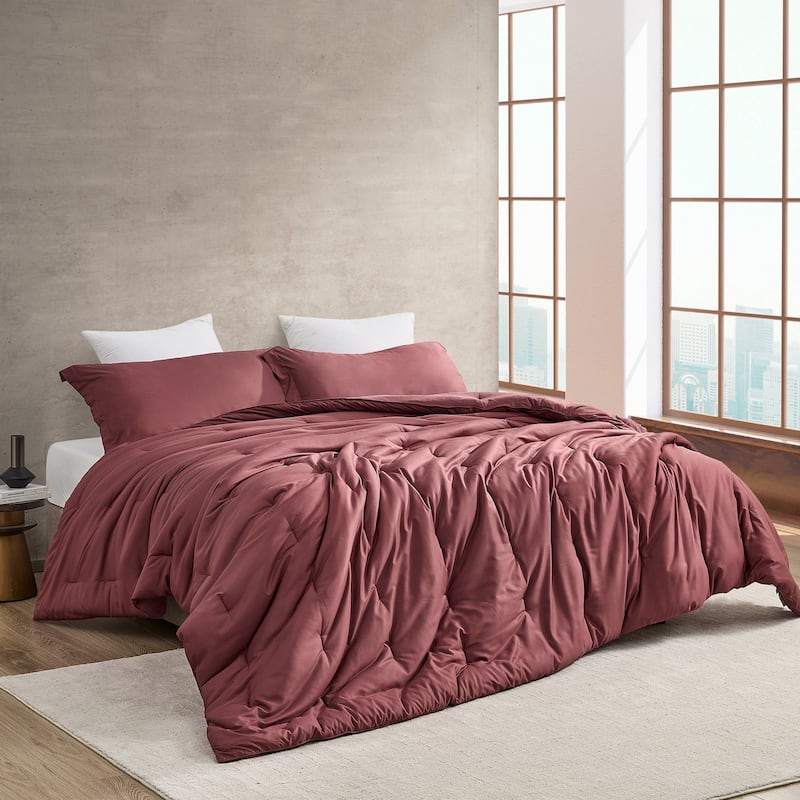 Bamlin Butter - Coma Inducer® Oversized Cooling Comforter Set - Red Pear - Queen
