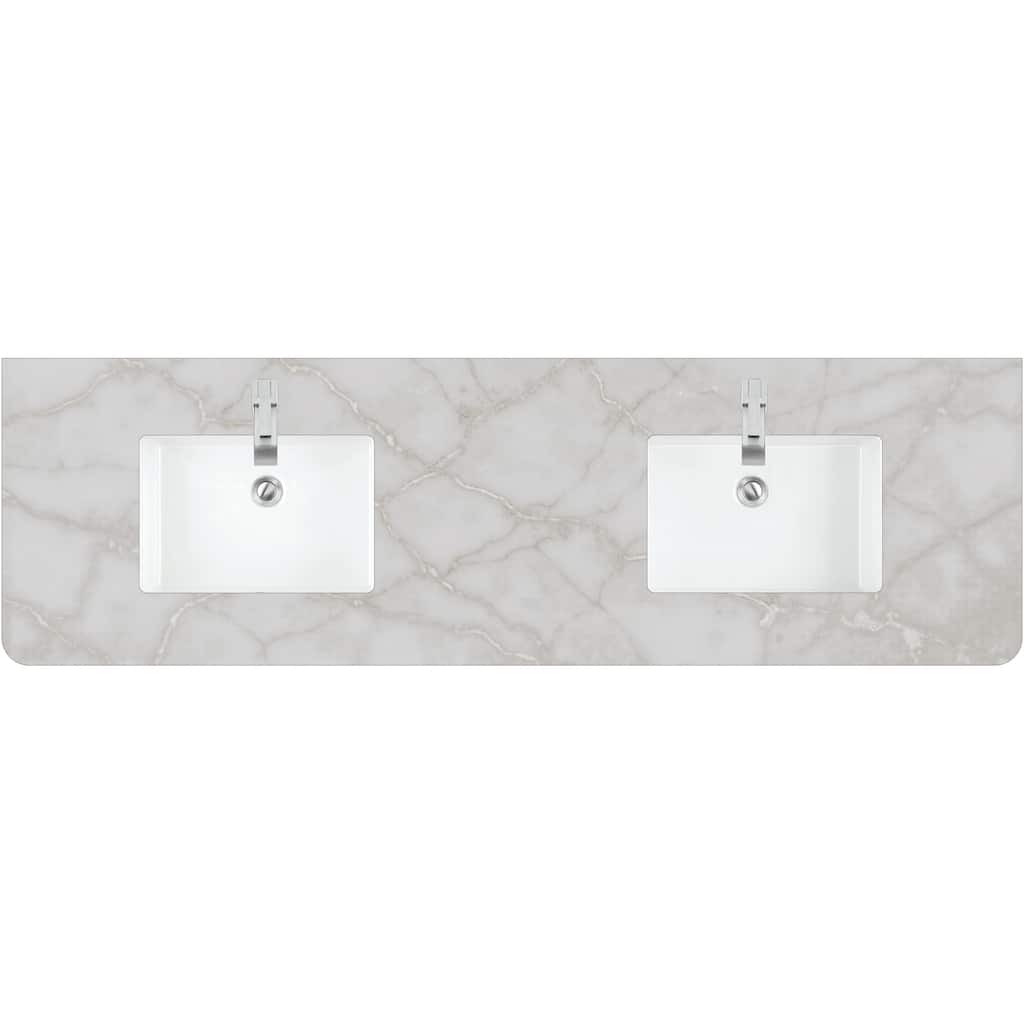 James Martin Vanities 060-S72RC 72" Stone Composite Vanity Top