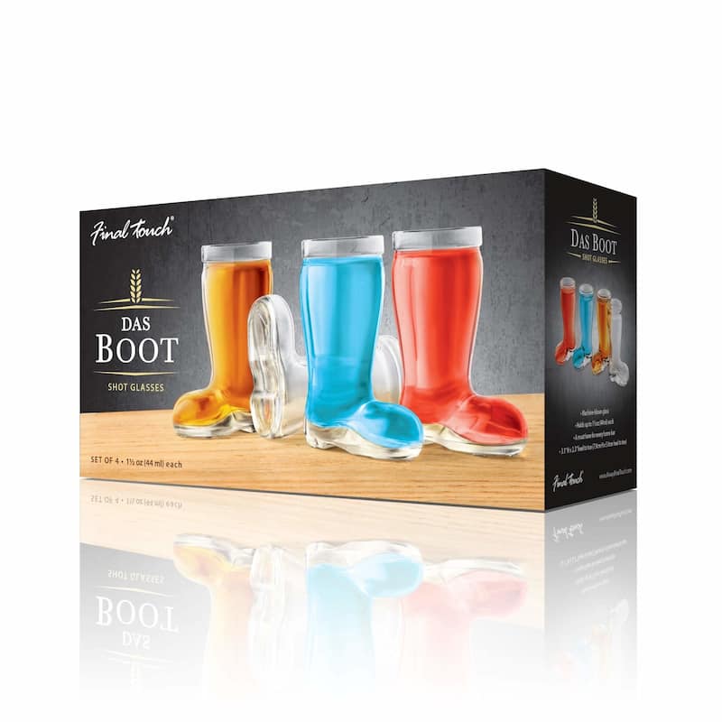 Final Touch Set of 4 Das Boot Shot Glasses - 1.5 oz