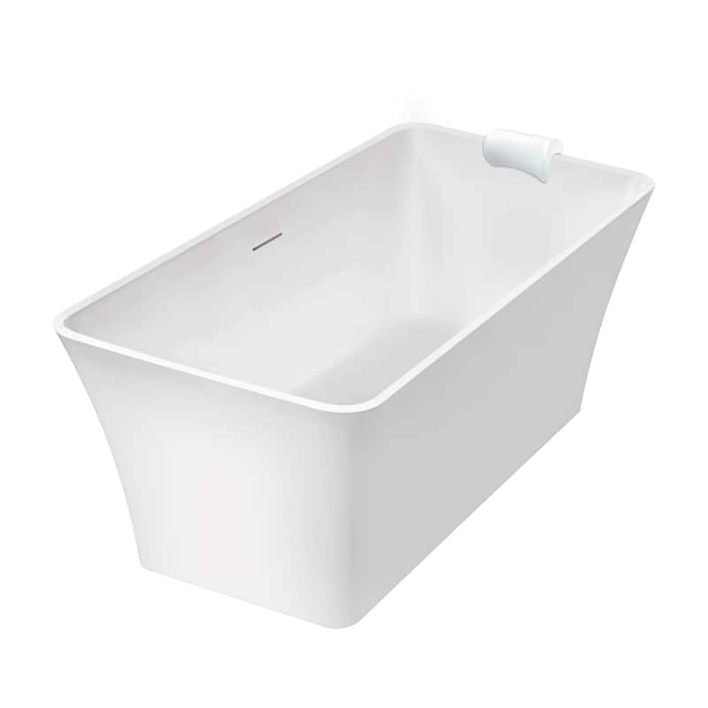 Transolid K-AFTL5930-M31 Lily 59" Free Standing Acrylic Soaking Tub - White