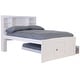 preview thumbnail 5 of 6, OS Home and Office Solid Pine Full Sized Captains Bookcase Bed with 3 spacious drawers and a Twin Trundle in Casual White