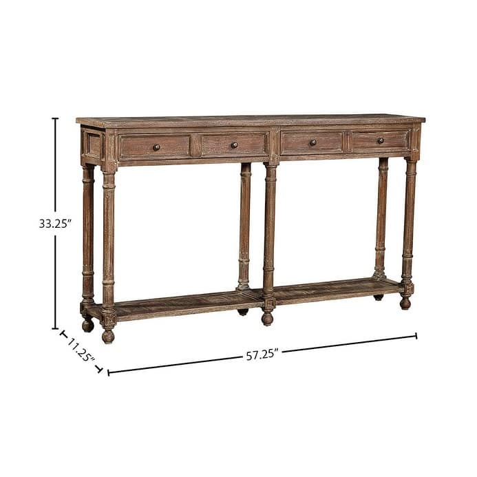 Newcastle 57-inch Narrow Mahogany Console Table