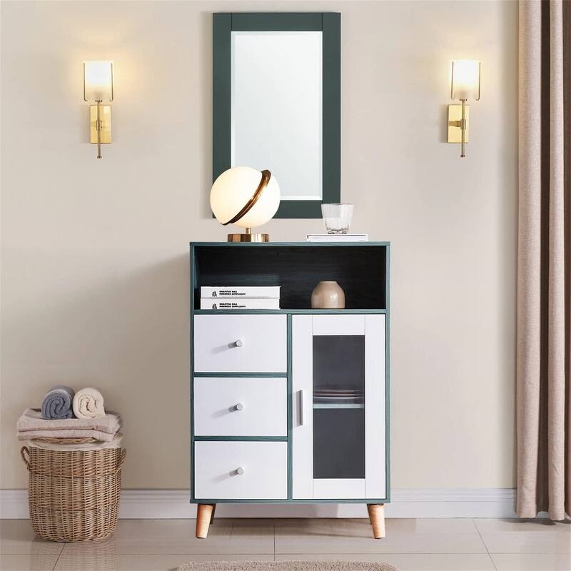 Sideboard Functional Kitchen Cabinet - 13.38"D x 23.6"W x 36.2"H