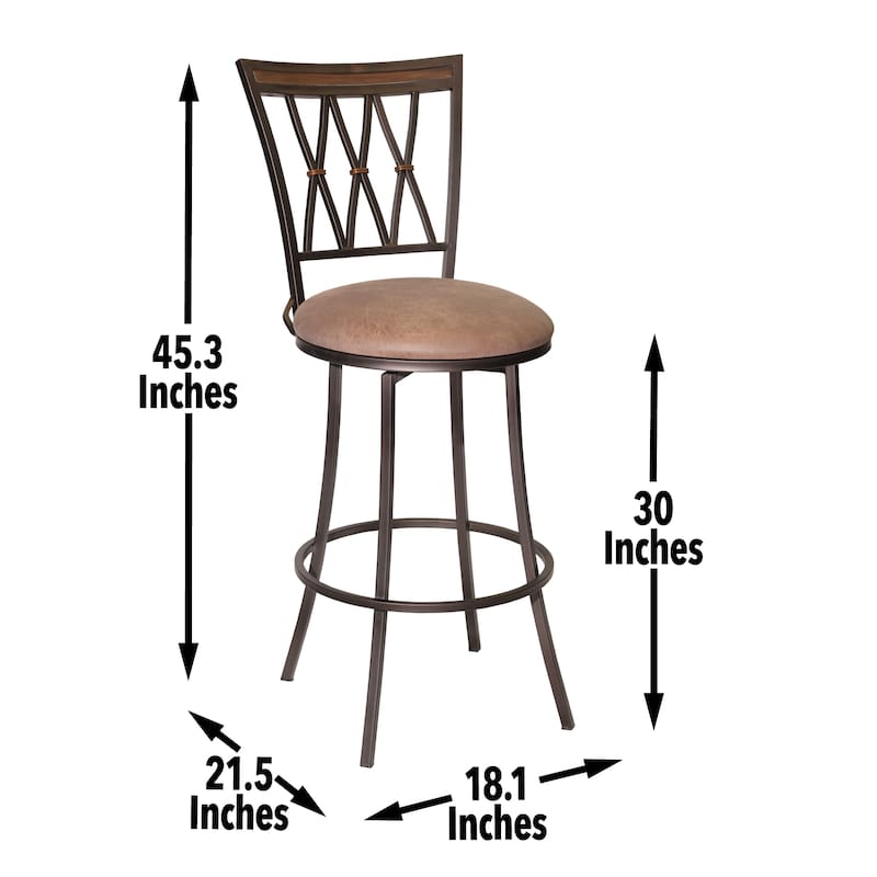 American Swivel Barstool, Iron Art High Chair, Island Dining Chair, Bistro Counter Chair, Cafe Patio Retro Chair