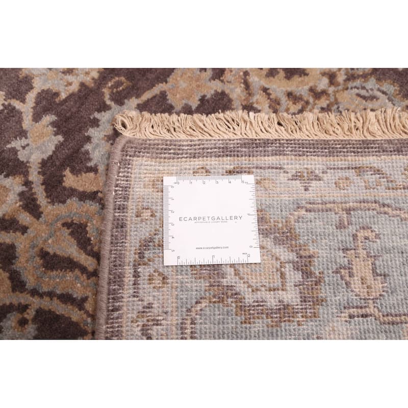 ECARPETGALLERY Hand-knotted Jamshidpour Dark Brown Wool Rug - 4'1 x 5'11