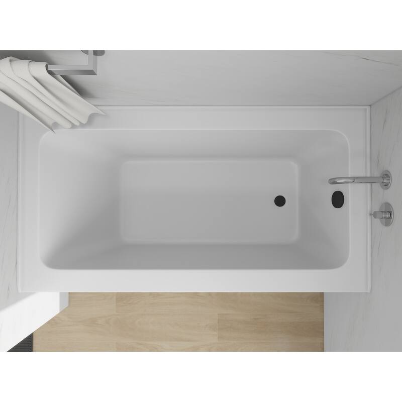 Vanity Art Alcove Soaking Acrylic Bathtub