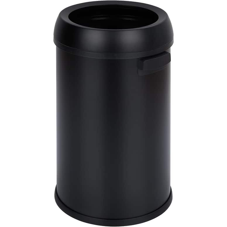 65L/17Gal Open Top Trash Can, Heavy Duty Stainless Steel Rubbish Bin - Multi