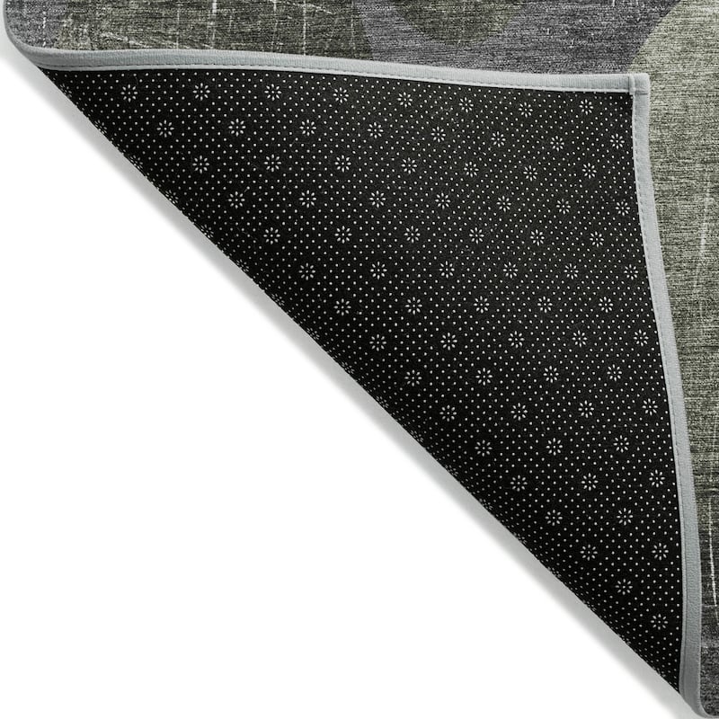 Machine Washable Indoor/ Outdoor Bubbles Chantille Rug