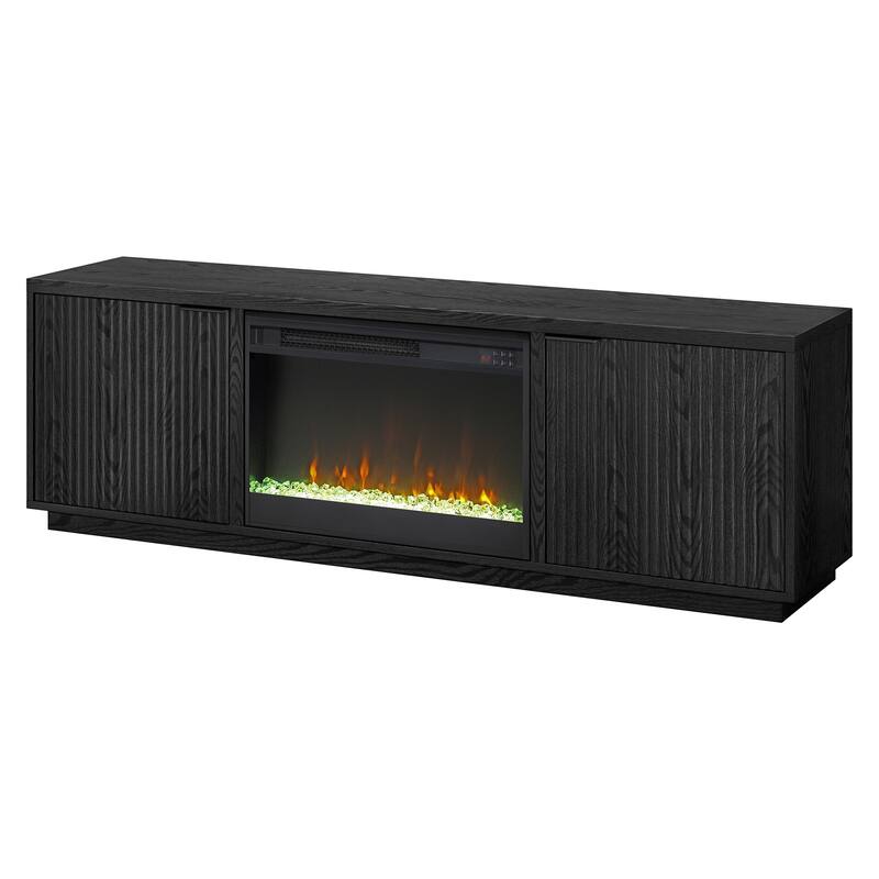 Mansfield Rectangular TV Stand with 26" Crystal Fireplace for TV's up to 78" - 70" Wide