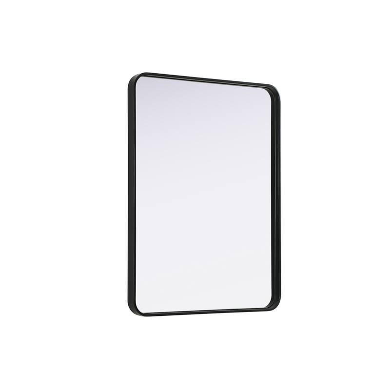 Elegant Lighting MR8A2736 Remy 27"W x 36"H Rectangular Flat Medium - Black