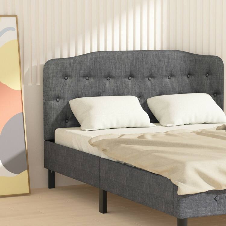 Queen Upholstered Headboard with Adjustable Heights