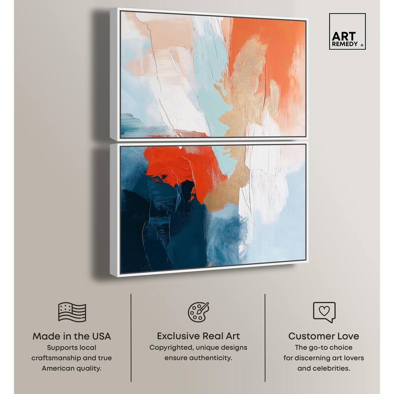 Bold and Bright II Canvas Set of 2 by Art Remedy