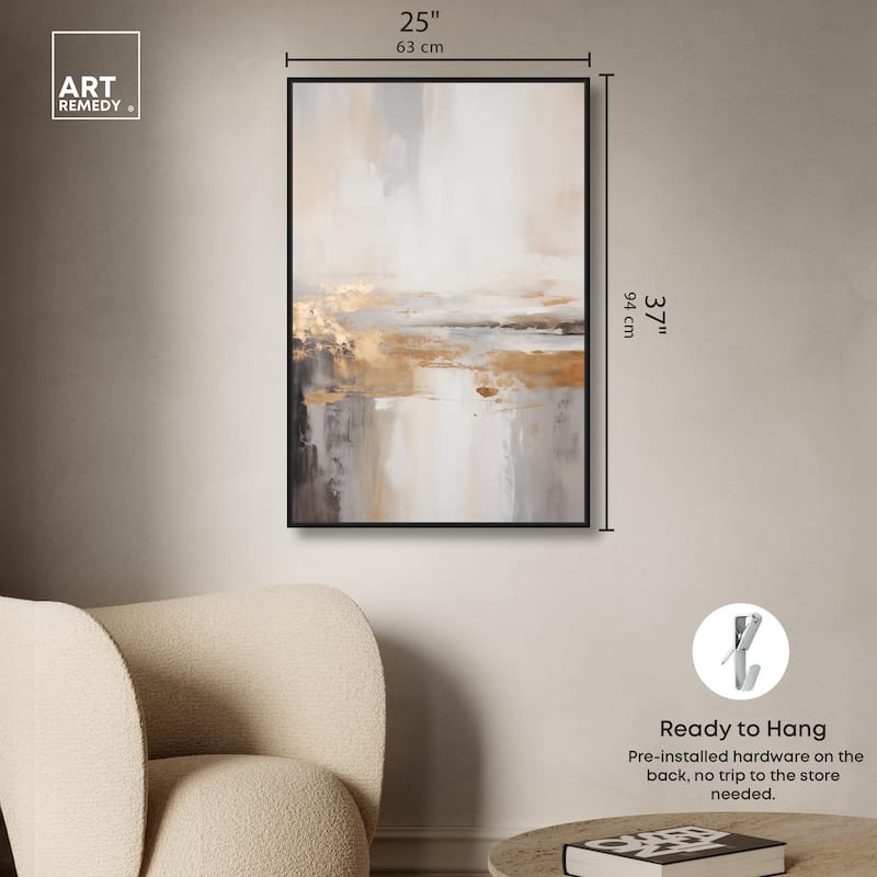 Gold Dust I Canvas by Art Remedy