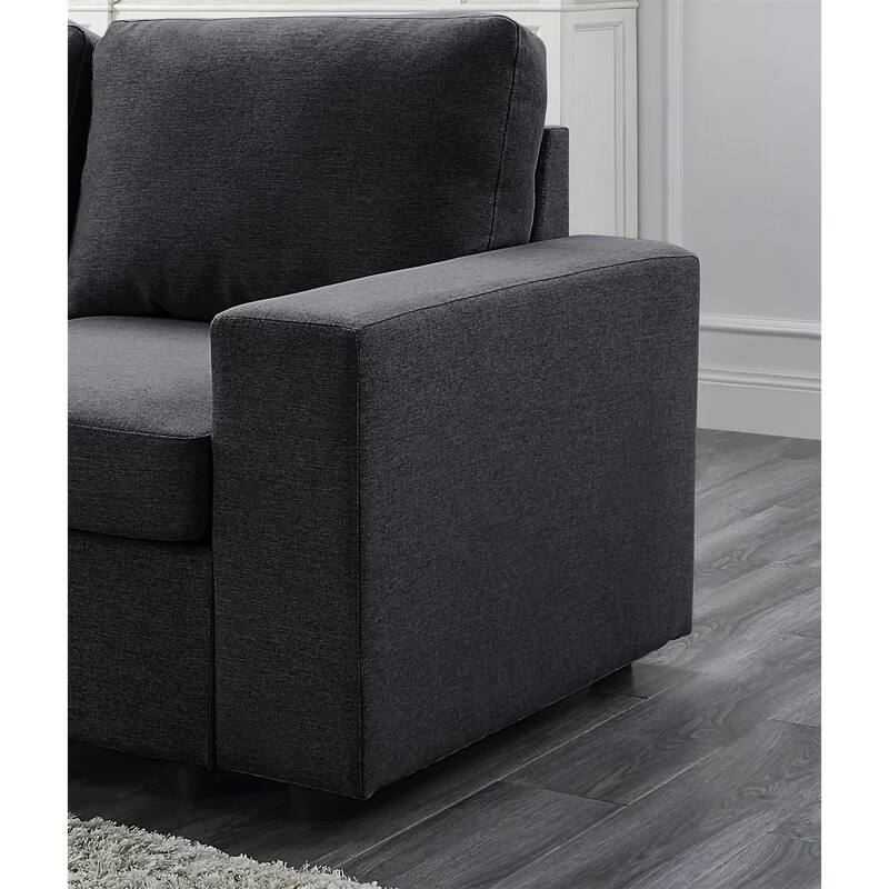 18" Seat Height Linen Loveseat
