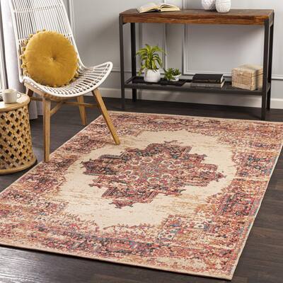 Livabliss Vintage Amsterdam Medallion Area Rug