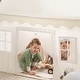 preview thumbnail 5 of 7, Tiny Land® Natural Cream Playhouse