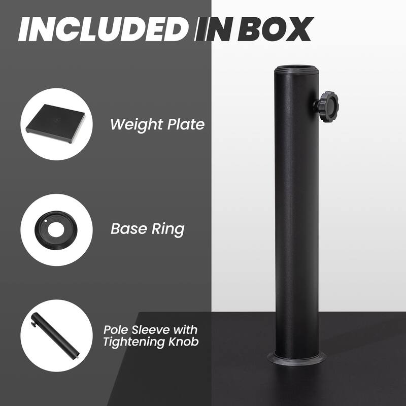 9/11-PieceOutdoor Patio Dining Set with Sunbrella Cushions Aluminum Dining Table and Chairs w/10 ft Umbrella and Base