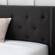 preview thumbnail 13 of 35, Brookside Isabelle Button Tufted Wingback Upholstered Bed