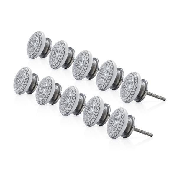 Mascot Hardware Antique Flower Grey Cabinet Knob - Bed Bath & Beyond