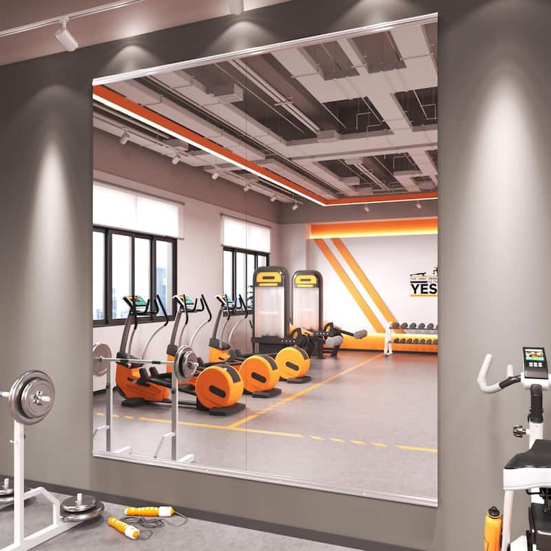 Large Full-Length Mirror for Home Gym Yoga and Dance Studio - 72x32-2PCS