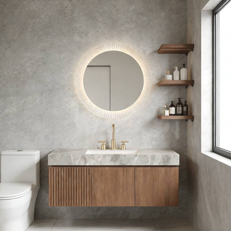 Floating Bathroom Vanity with 3 Pre-drilled Faucet Holes
