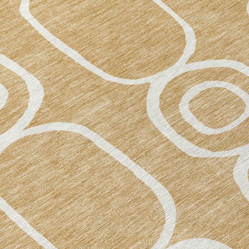 Machine Washable Indoor/ Outdoor Modern Vibe Chantille Rug