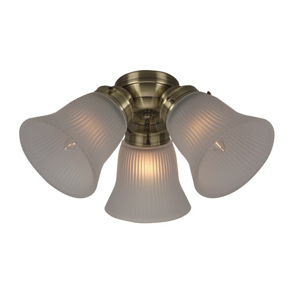 Shop Craftmade F300 3 Light Fitter Ceiling Fan Light Kit N A