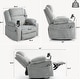 preview thumbnail 38 of 36, 270° Swivel Velvet Recliner, Extra Wide Power Recliner Chair w/Heat Massage - USB & Type C Charging Port