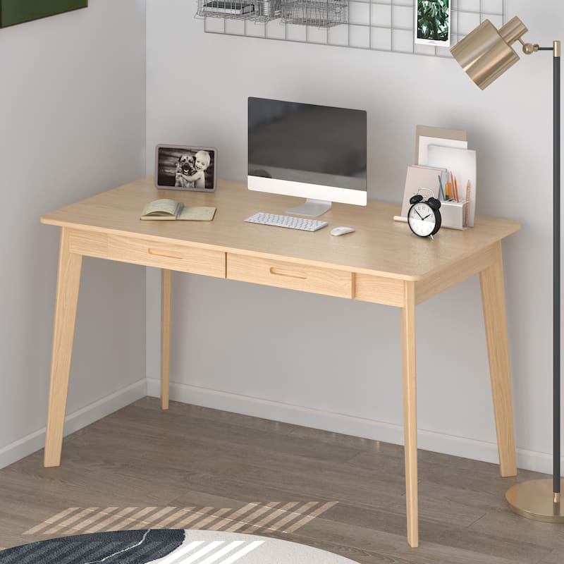 47.2"W Wood Desk Writing Desk Computer Desk - Walnut
