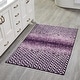 preview thumbnail 76 of 123, Better Trends 100% Micro Polyester Knitted Bathroom Rugs - Casablanca Collection with Chevron Pattern, Machine Washable Bath Mat 30" x 50" Rectangle - Purple