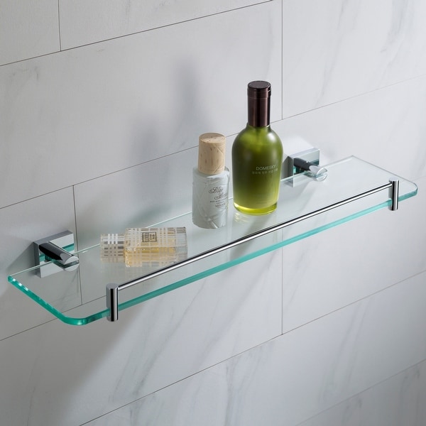Kraus KEA-17745 Ventus 18" Glass Bathroom Shelf. Opens flyout.