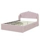 preview thumbnail 44 of 58, Full Platform Bed with Twin Trundle and 5 Storage Shelves, White Finish