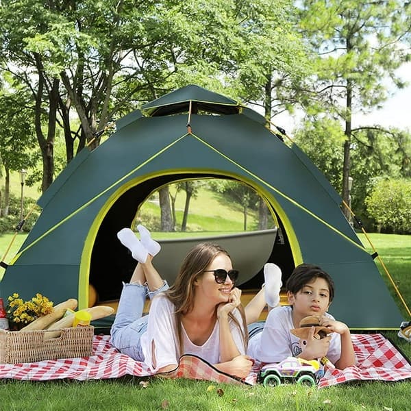 Night Cat Pop Up Tent 3 4 Man Person Camping Tent Waterproof Instant A – Night Cat Store
