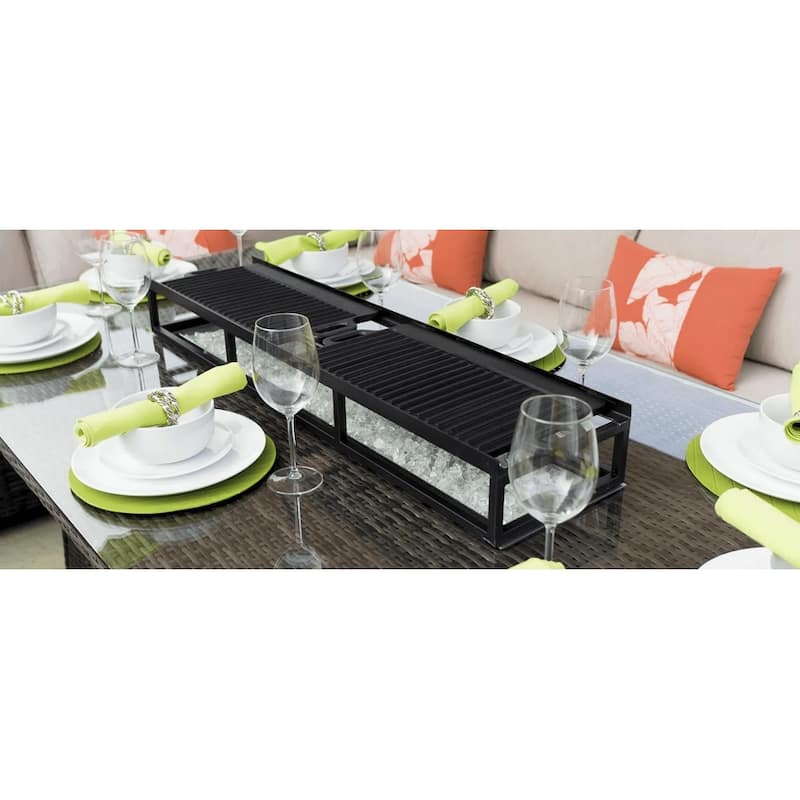 Moda Furnishings BBQ Plates For Gas Fire Rectangle Table