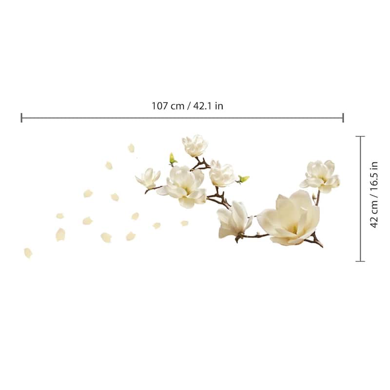 Walplus Wall Sticker Colorful Large Magnolia Flower Art Decal Home Decor