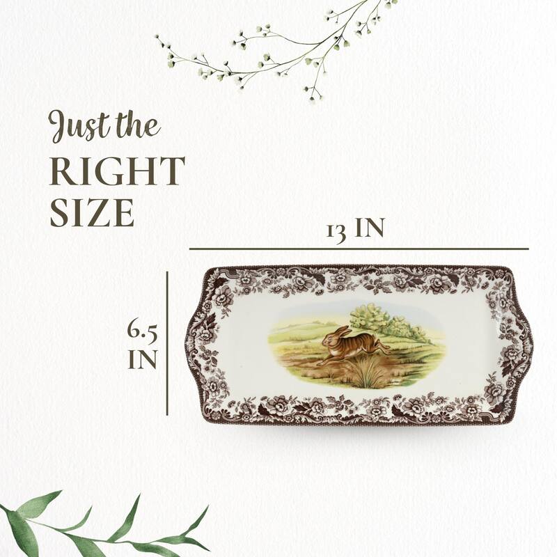 Spode Woodland Collection Sandwich Tray - 13 inch