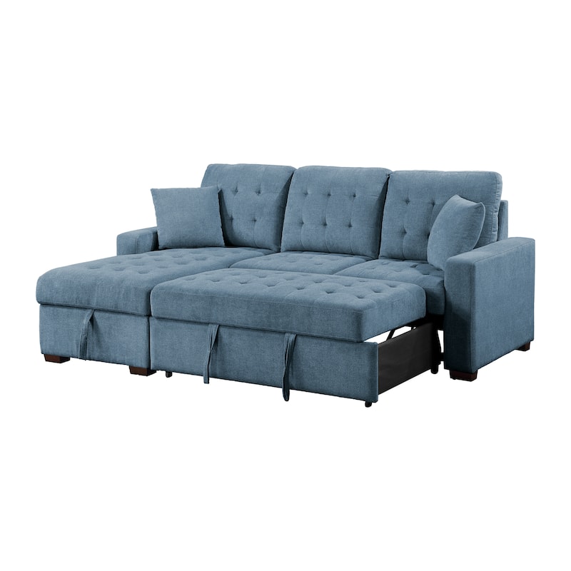 Almeria 2-Piece Sectional Sofa with Pull-out Bed and Left Chaise