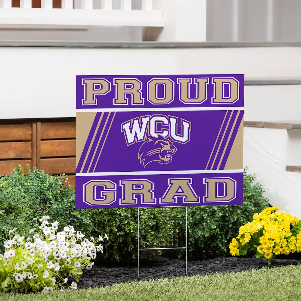 Western Carolina University 24" x 18" Graduation Coroplast Outdoor Yard Sign