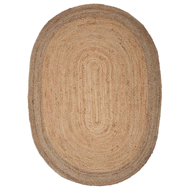 Sevita Braided Organic Jute Farmhouse Area Rug
