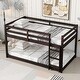 preview thumbnail 27 of 33, Elegance & Versatile Utilization Twin over Twin Wooden Loft Bed with Ladder