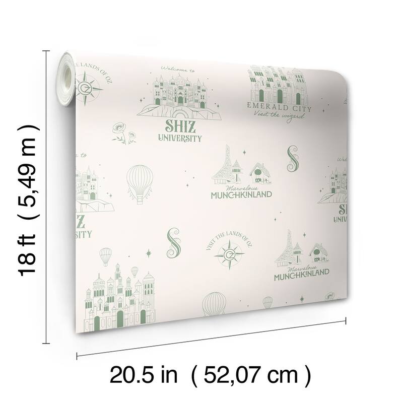 RoomMates Wicked Land of Oz Peel and Stick Wallpaper