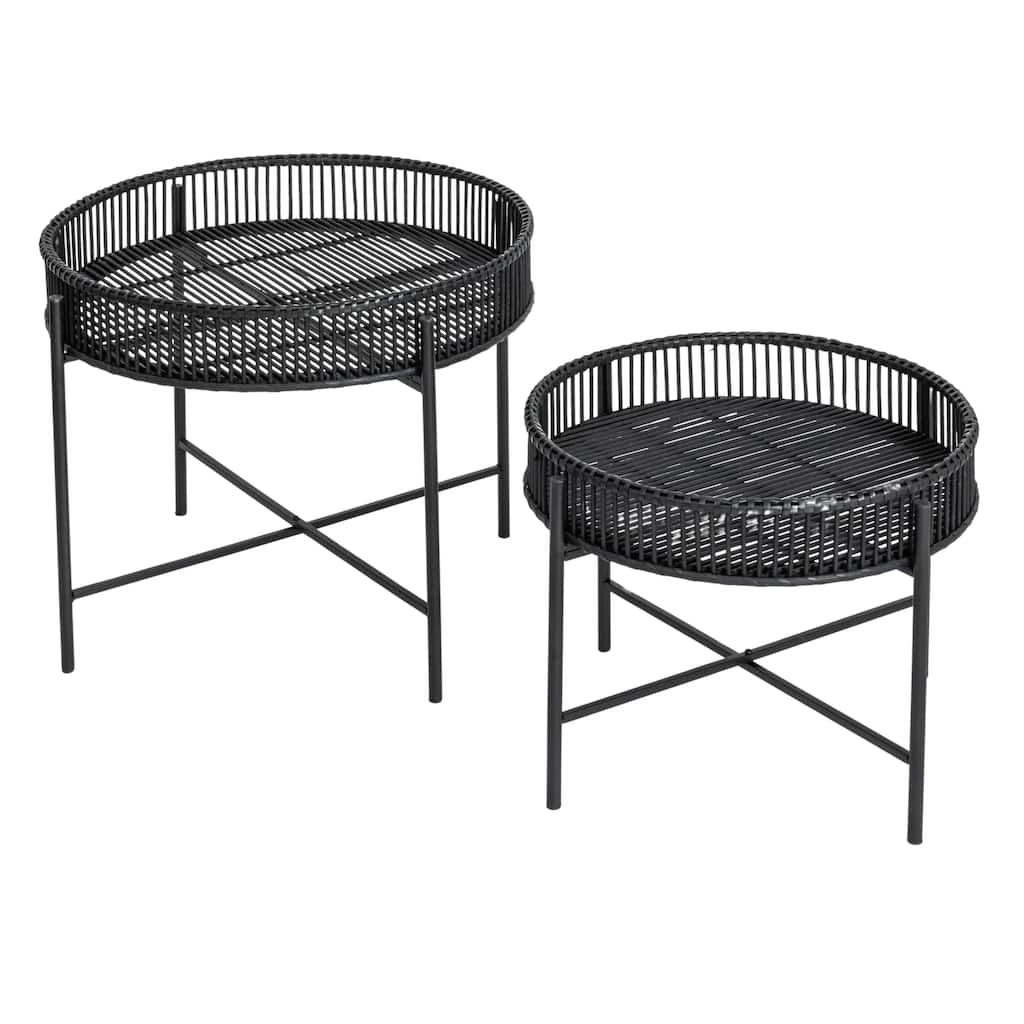 Bamboo and Metal Tables