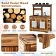 preview thumbnail 3 of 4, 27.5" Outdoor Bistro Table Patio Round Dining Table w/ Umbrella Hole